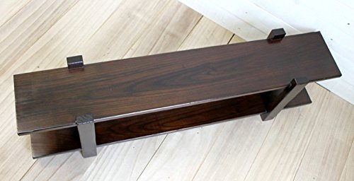 Amazon｜ウッドラック ワイド二段 ダークブラウン [幅100cm×奥行18cm
